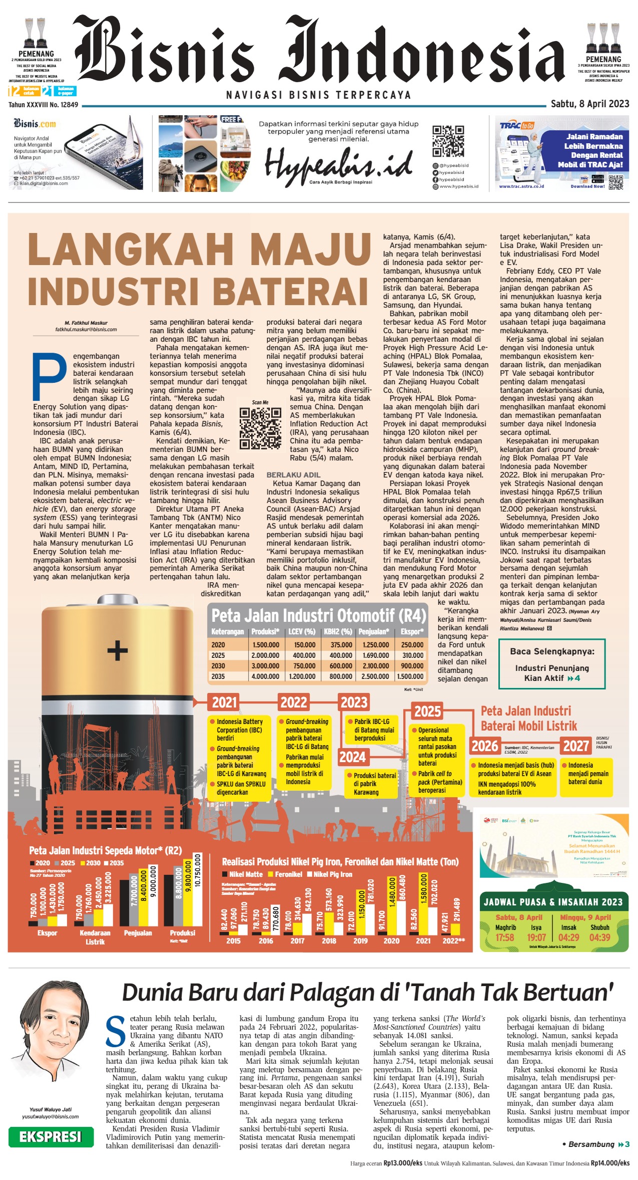 Bisnis Indonesia Edisi 08 April 2023