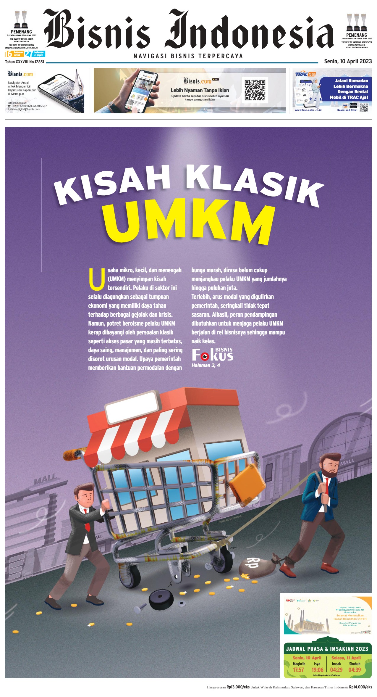 Bisnis Indonesia Edisi 10 April 2023