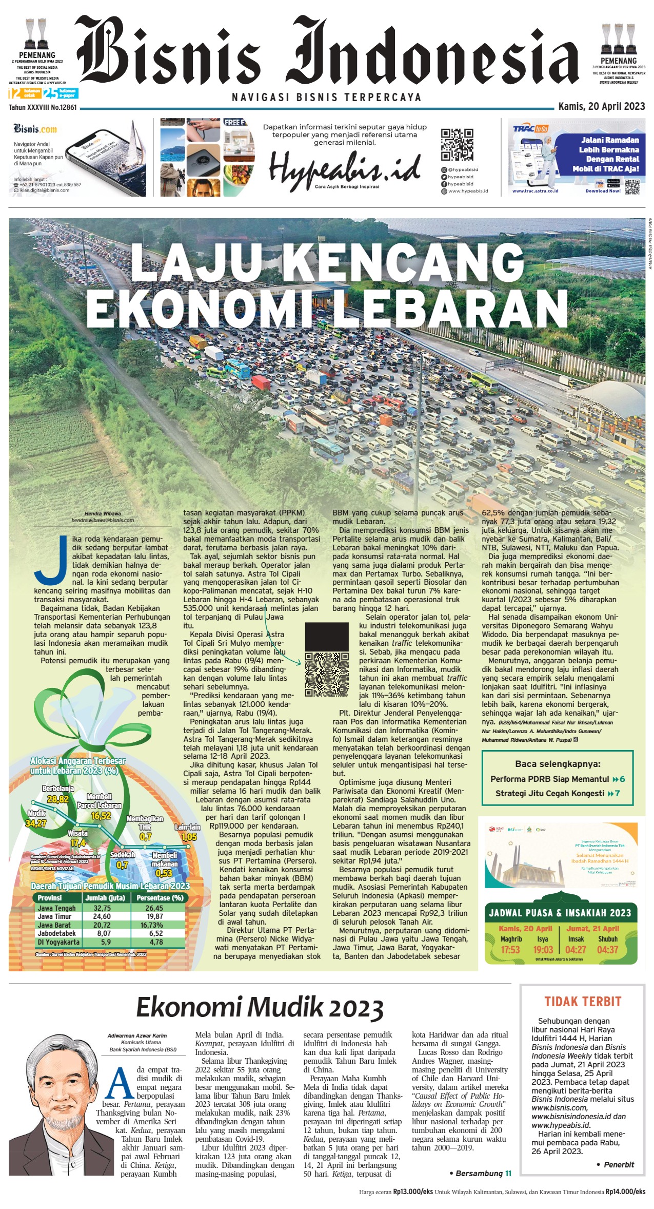 Bisnis Indonesia Edisi 20 April 2023