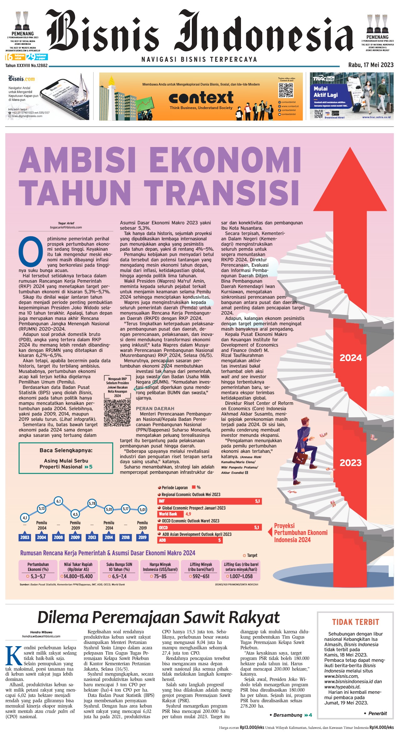 Bisnis Indonesia Edisi 17 Mei 2023