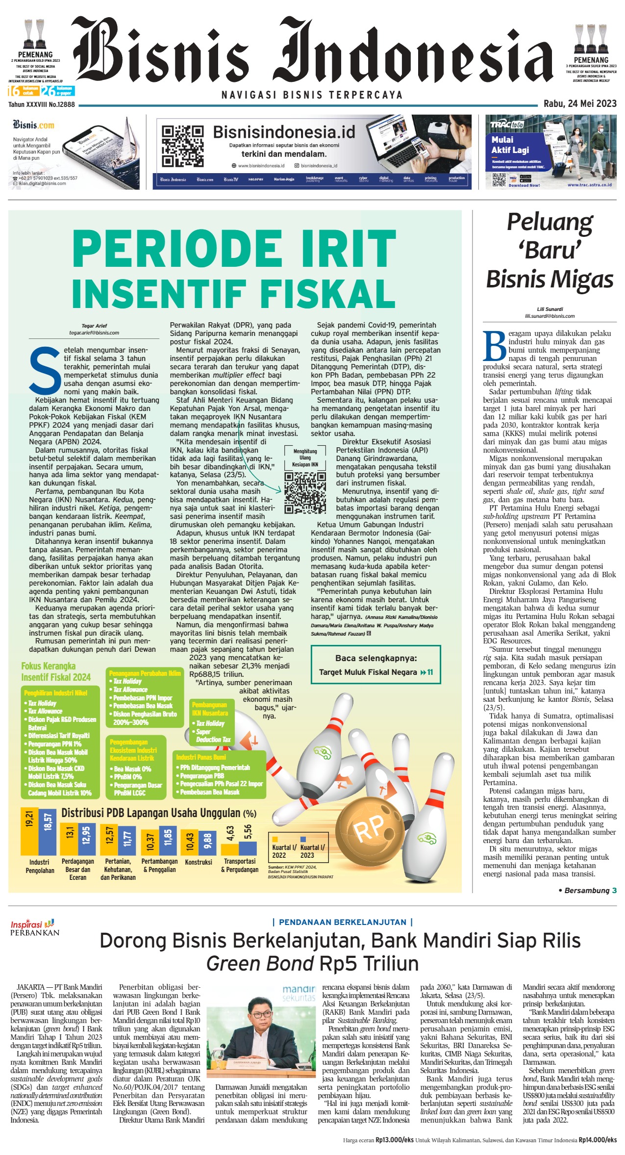 Bisnis Indonesia Edisi 24 Mei 2023