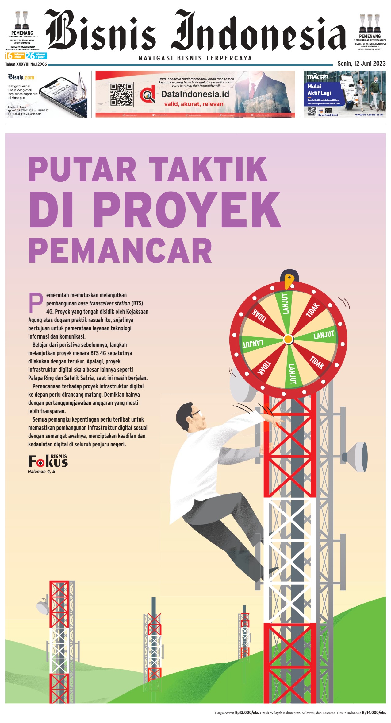 Bisnis Indonesia Edisi 12 Juni 2023