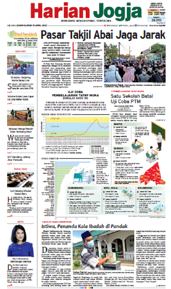 Harian Jogja Edisi 19 April 2021