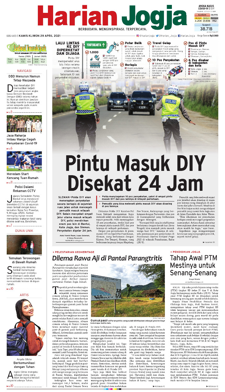 Harian Jogja Edisi 29 April 2021